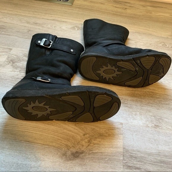 Ugg Kensington Moto Black Boot, Size 9 - Picture 6 of 6